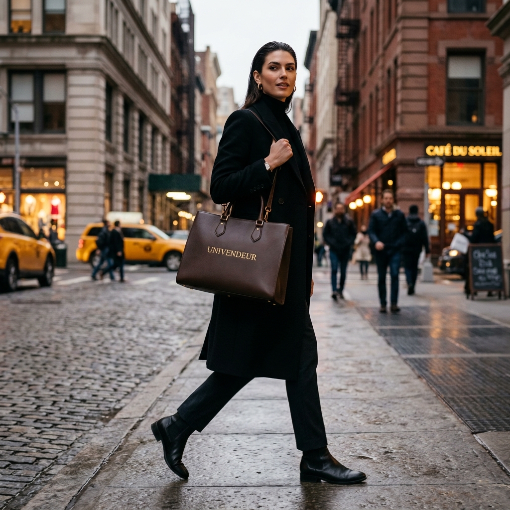Model holding Univendeur Bag