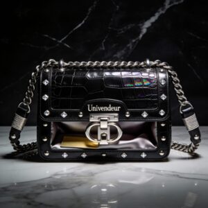 Univendeur Obsidian Luxe Croc Bag — Signature Night Edition